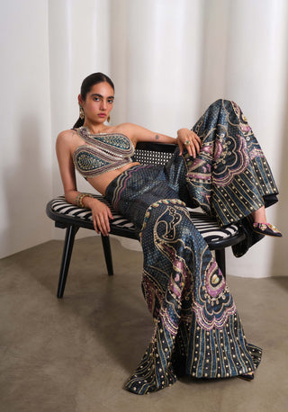 Midnight Paisley Muse Pants With Blouse
