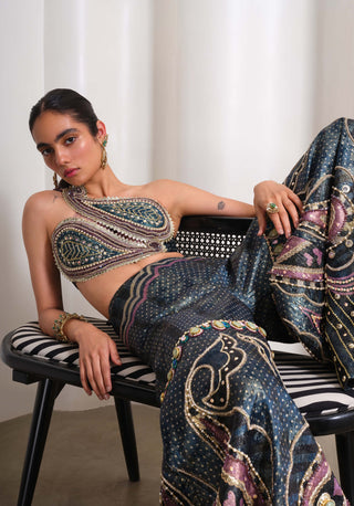 Midnight Paisley Muse Pants With Blouse