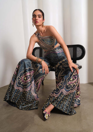 Midnight Paisley Muse Pants With Blouse
