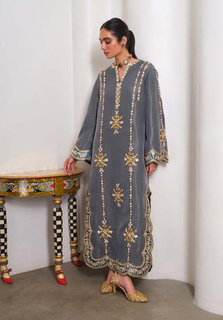 Evergreen Elegance Kaftan
