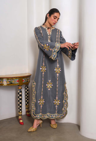 Evergreen Elegance Kaftan