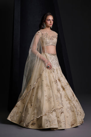 Empress ivory lehenga set