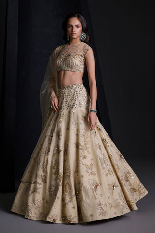Empress ivory lehenga set