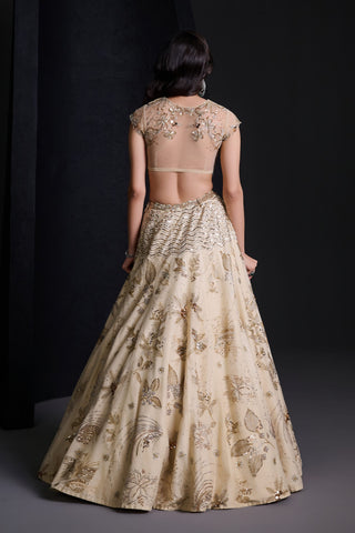 Empress ivory lehenga set