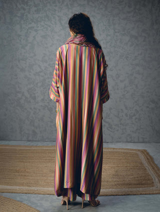 Earthy ayaka kurta with pants and scarf
