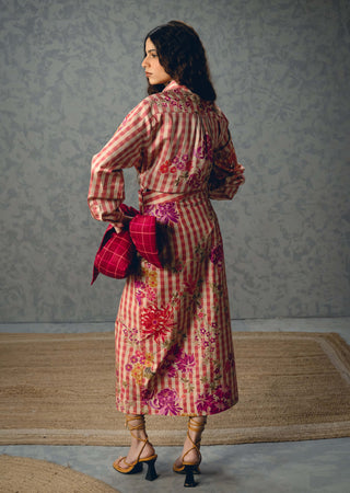 Pink kanso shirt with skirt