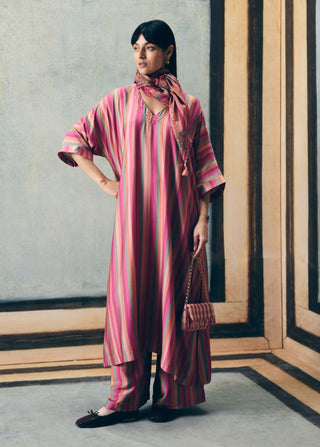 Dusky ayaka kurta with pants and scarf