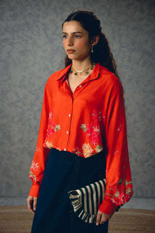 Orange jade shirt
