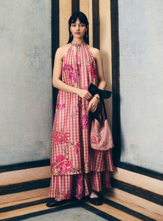 Pink risa kurta with palazzo