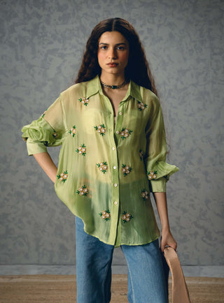 Pista green romy shirt