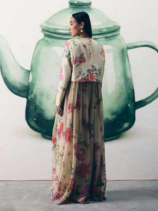 Ivory yume jumpsuit with jacket