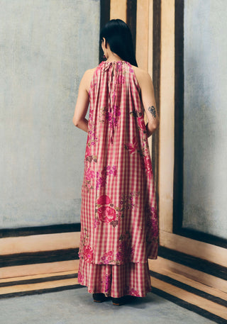 Pink risa kurta with palazzo