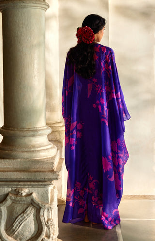 Grape jelly printed kaftan