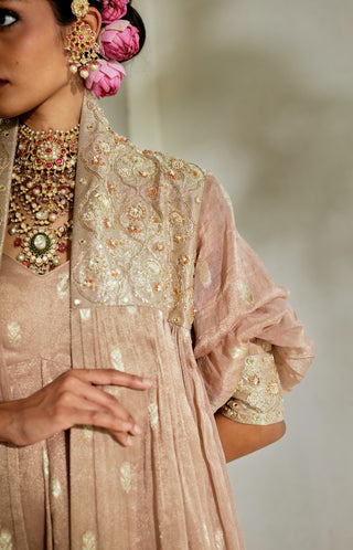 Vintage brown tissue dress and jacket