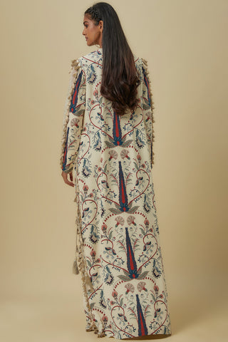 Blue forest whisper print beyza kaftan