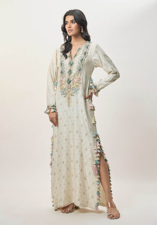 Saira off-white beyza kaftan