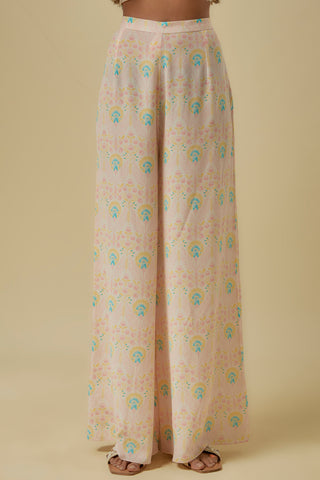 Stone flower butta kurta and palazzo set
