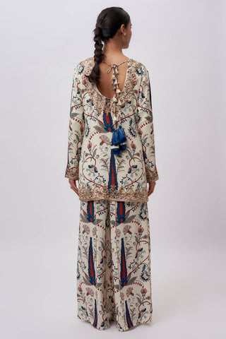 Blue forest whisper kurta set
