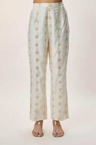 Shirin off-white kurta and palazzo set