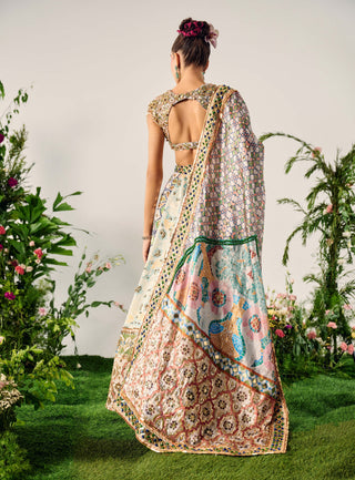 Alluring Multi-Panelled Lehenga Set by Payal And Zinal available on Indiaspopup.com