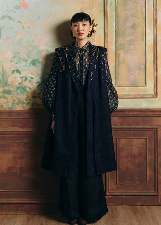 Navy blue eirene blazer and pant set