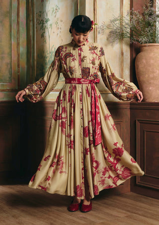 Sangria red cordelia maxi dress