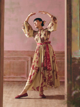 Sangria red cordelia maxi dress