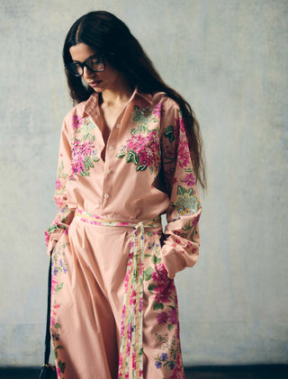 Pink airi shirt with pants