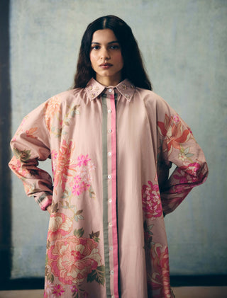 Pink rina shirt with pants