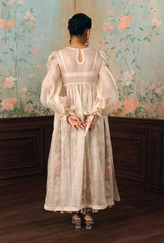 Ivory rosalie jacket, blouse and skirt set