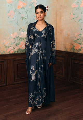 Navy blue elio jacket and dress