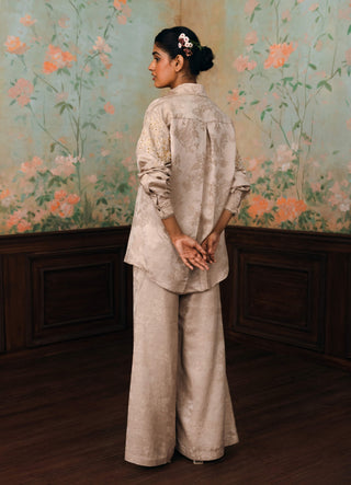 Soft beige cecelia shirt and pants