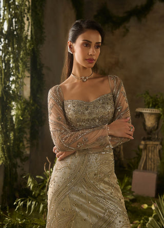Molten luxe lehenga set