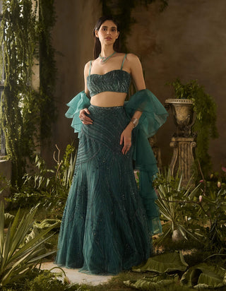 Verdant charm lehenga set