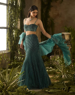 Verdant charm lehenga set