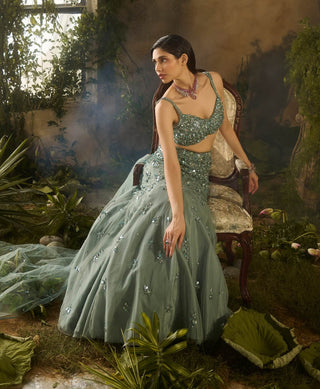 Secret garden lehenga set