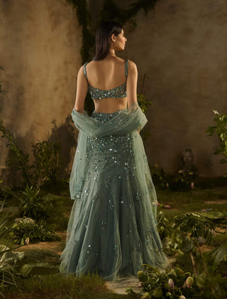 Secret garden lehenga set