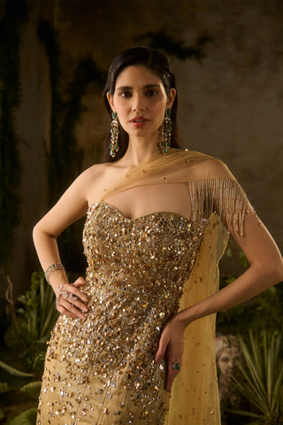 Elysia golden gown