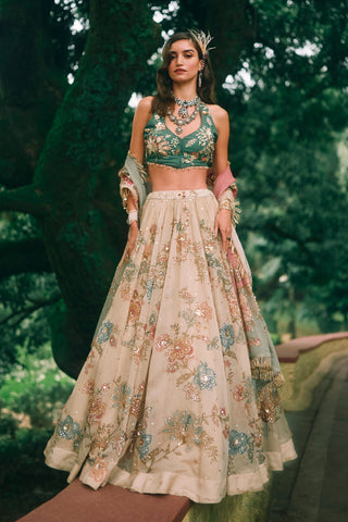 Bea ivory lehenga set