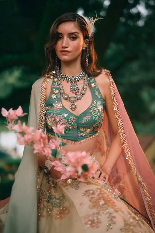 Bea ivory lehenga set