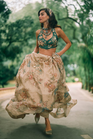 Bea ivory lehenga set