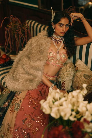 Aura multicolor lehenga set