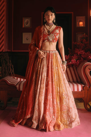 Pearlie multicolor lehenga set