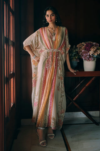 Elin ivory kaftan