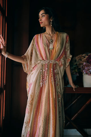 Elin ivory kaftan