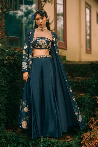 Whisper navy blue jacket set