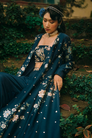Whisper navy blue jacket set