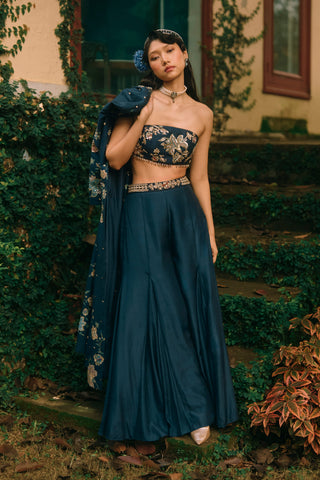 Whisper navy blue jacket set