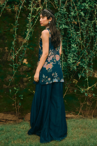 Moonbeam navy blue kurta set