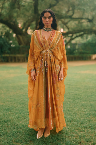 Elin mustard yellow kaftan